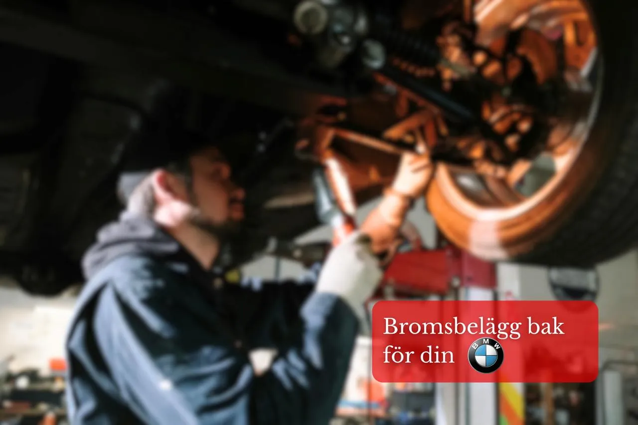 Byta bromsbelägg bak på BMW – trygg bromsservice hos MekaExperten