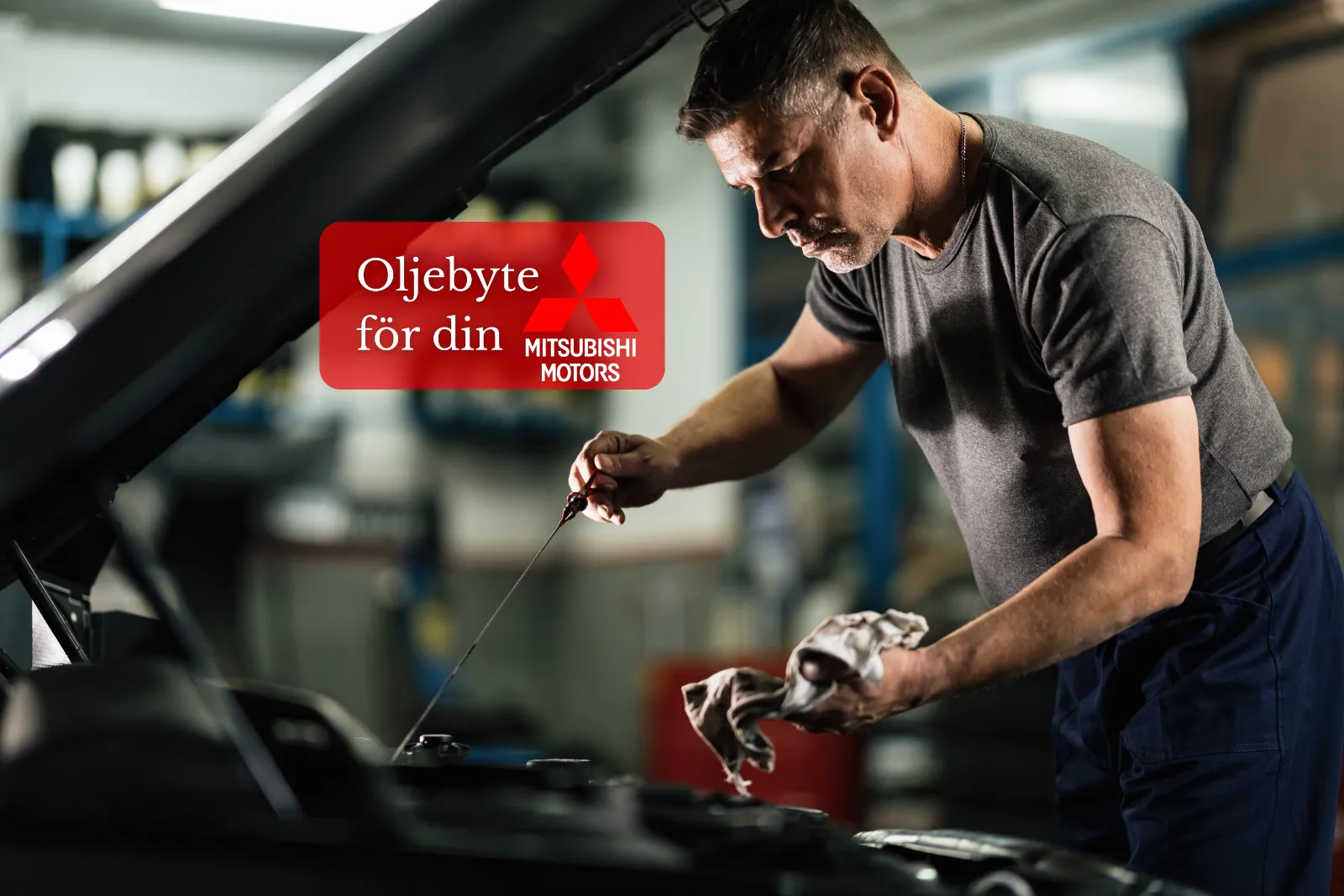 Boka oljebyte för Mitsubishi till ett fast pris | MekaExperten